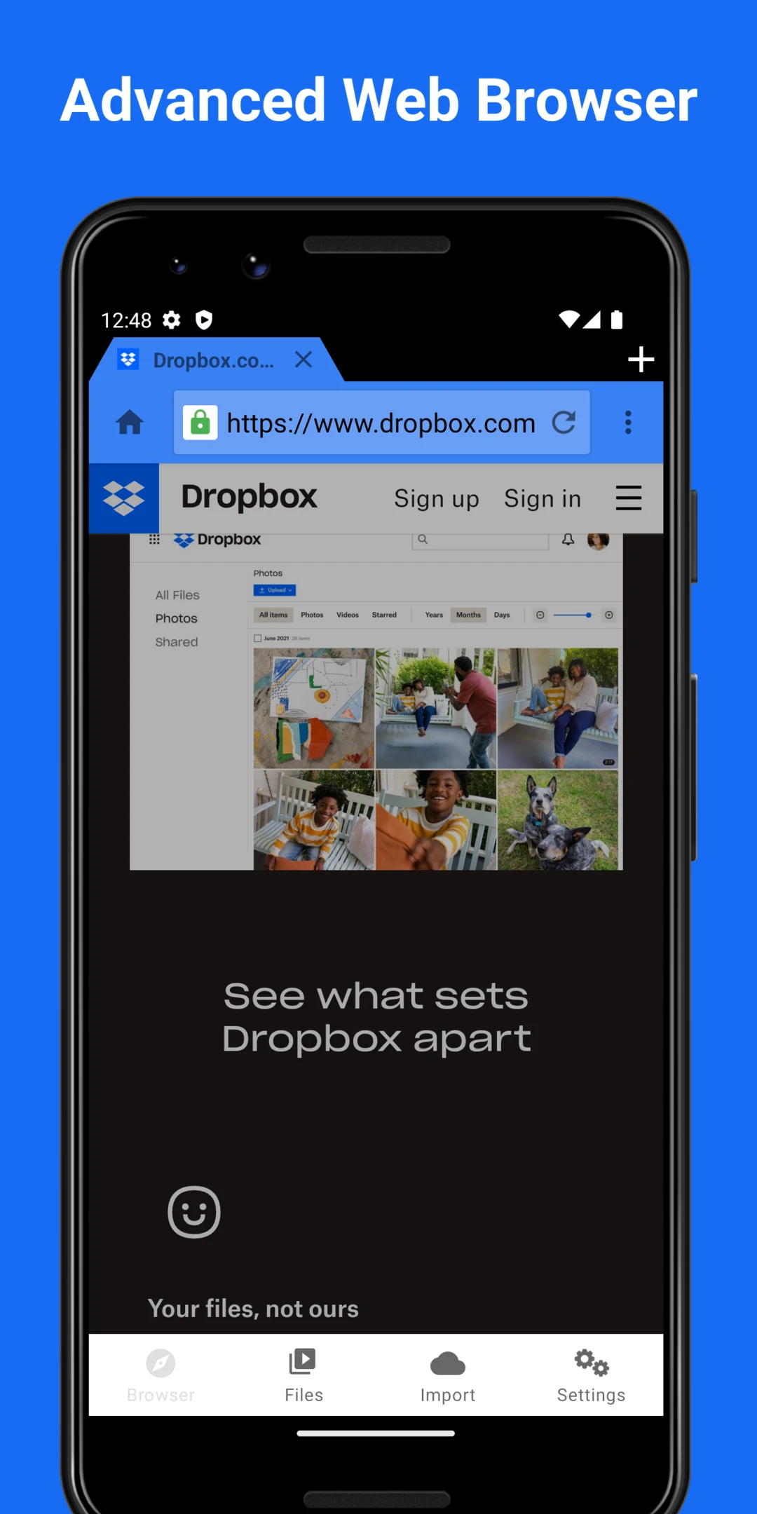 OfflineFiles - Browser & Media screenshot