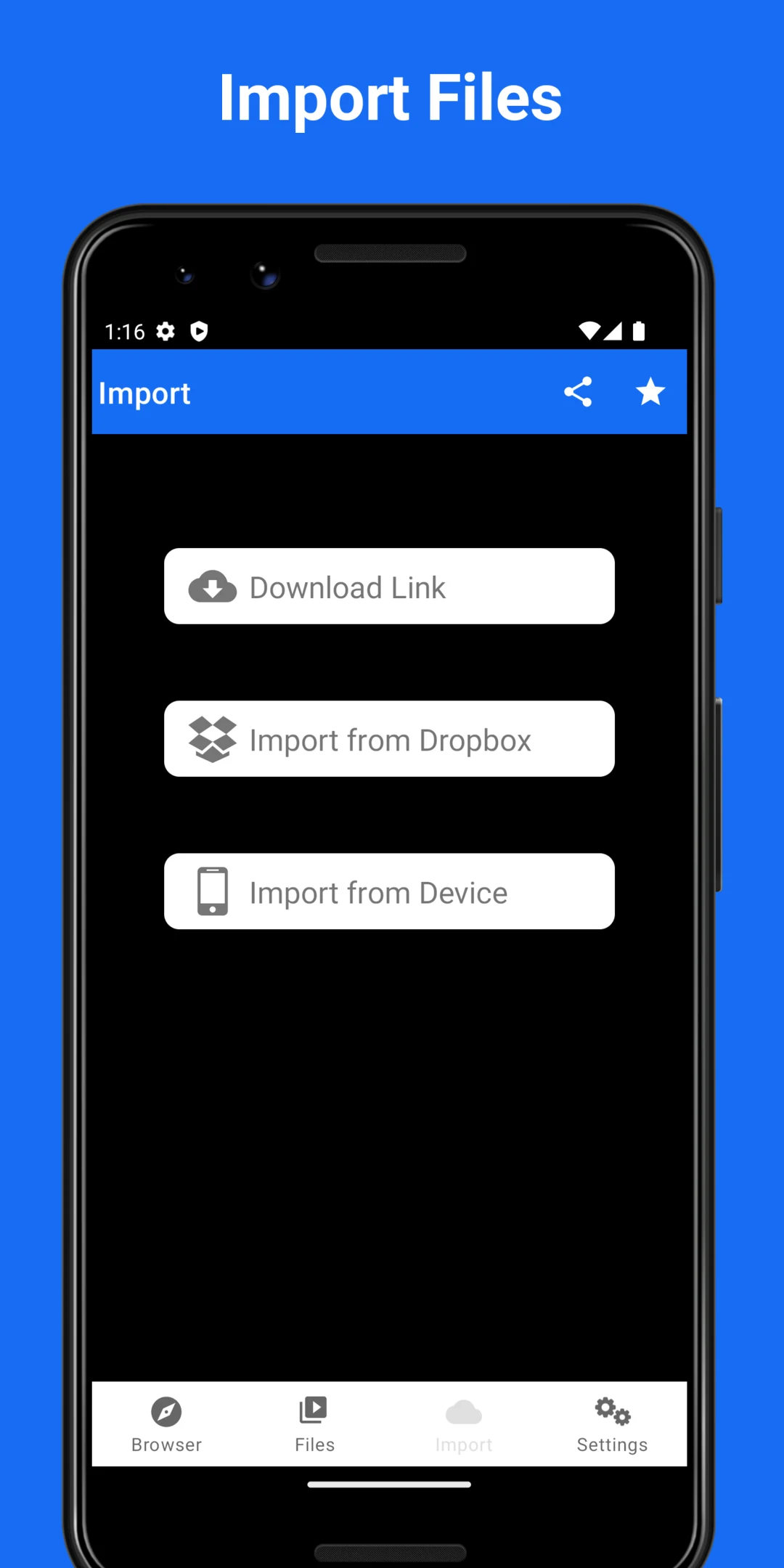 OfflineFiles - Browser & Media screenshot